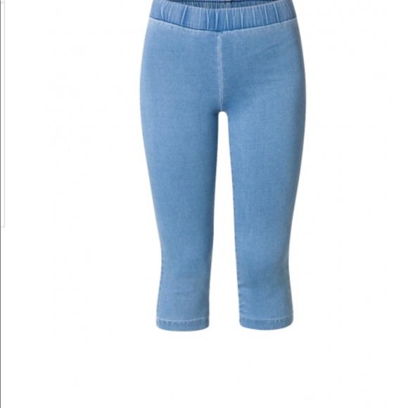 denim capri leggings